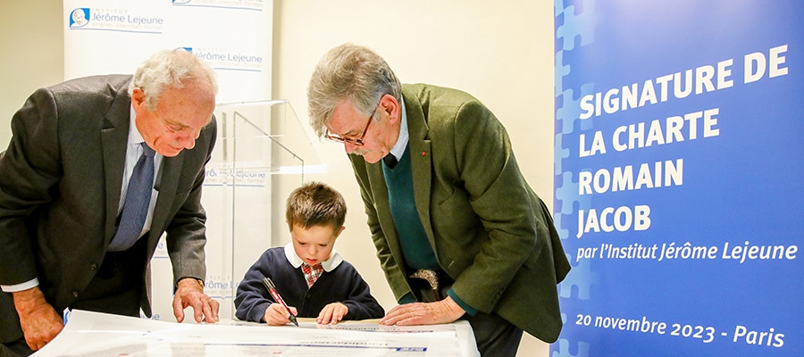 Institut Jérôme Lejeune signe la Charte Romain Jacob